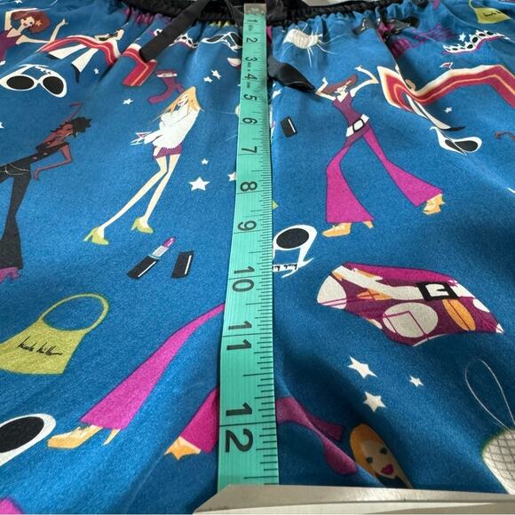 Disco Pants Shiny Satin Festival pants Medium DJ Pants Nicole Miller - Picture 10 of 13